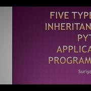 5 Types Of Inheritance In Python Application Programming