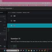 Cisco Python Course Module 2 2 7 Module 2 Completion MODULE TEST