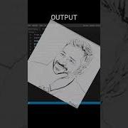 M S Dhoni Sketch In Python Turtle Graphics Shorts Python
