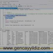 114 T SQL Trigger Tanımlama