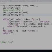 LeetCode 71 Simplify Path Solution In C And JavaScript