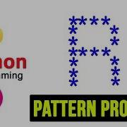 Python Pattern Programs Printing Stars In R Shape