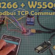 ESP8266 с Ethernet щитом W5500 для связи Modbus TCP