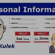 Personal Information Name Address More Learn English Mark Kulek ESL