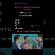 Python Logical Question Python Quiz Shorts Python Pythonquiz Memes Programming Tech
