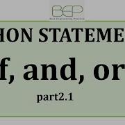 Python Statements If And Or Part2 1 Python Tutorial For Absolute Beginners Engineering