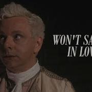 Aziraphale Won T Say He S In Love With Crowley Good Omens