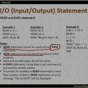 READ DATA Statement QBASIC