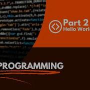 Java Programming Part 2 Hello World Program