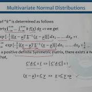Multivariate Normal Distributions Multivariate Analysis STA633 Topic024