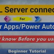 Microsoft SQL Connector For Power Apps And Power Automate PowerApps PowerAutomate SQL