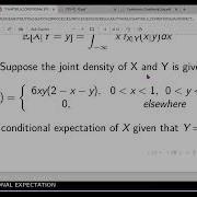 Conditional Expectation Continuous Case