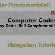 Gray Code Self Complementing Code Computer Codes Part 3 Malayalam Tutorial