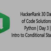 HackerRank 30 Days Of Code Solution Day 3 Python Intro To Conditional Statements