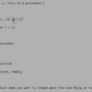 Functions Vs Procedures