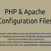 PHP And Apache Configuration By Tutoslive
