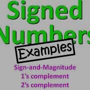 Digital 1 S And 2 S Complement Examples