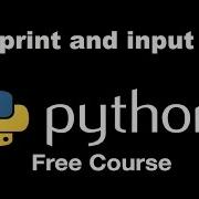Print And Input Statements In Python 3