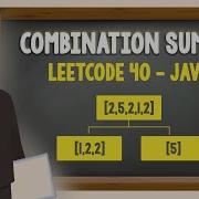 Combination Sum II Leetcode 40 Java