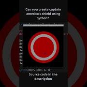 Create Captain America S Shield In Python