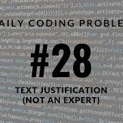 Daily Coding Problem Problem 28 Text Justification