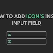 How To Add Icon Inside Input Field