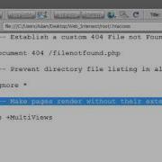 Link To Pages Without Their Extension Html Php Htaccess Tutorial Apache Server