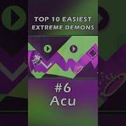 Top 10 EASIEST Extreme Demons In Geometry Dash 2 2 Shorts