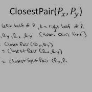 3 4 On Log N Algorithm For Closest Pair I Advanced Optional 32 Min