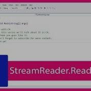 C IO Tutorial 9 StreamReader ReadToEnd