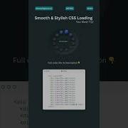 Smooth Stylish CSS Loading Animations Shorts Webdevelopment Cssloader