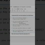 5 Advanced SQL Interview Questions You Must Know SQL DataScience InterviewPrep