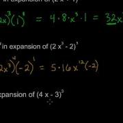 Finding A Specific Coefficient Or Term In A Binomial Expansion