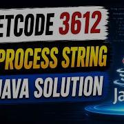 LeetCode 3612 Process String With Special Operations I Java Solution Easy String Problem