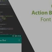 Change Actionbar Font Color