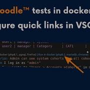 Run Moodle Tests In Docker Configure Quick Links In VSCode