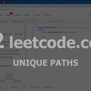 Разбор задачи 62 Leetcode Com Unique Paths Решение на C
