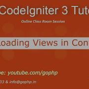 13 Loading Views In Controller CodeIgniter 3 Tutorial