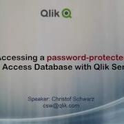 Access Password Protected MSAccess Database With Qlik Sense