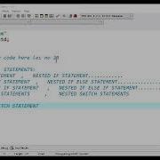 Nested Switch Statements In C Lec No 20