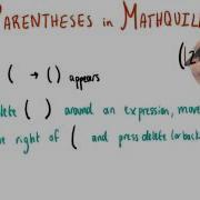 MathQuill Deleting Parentheses College Algebra