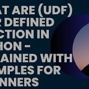 What Are UDF User Defined Function In Python Explained With Examples For Beginners 35