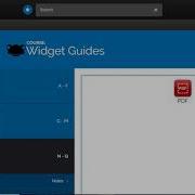 Widget Guides PDF