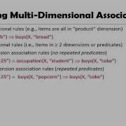 DATA MINING 4 Pattern Discovery In Data Mining 4 2 Mining Multi Dimensional Associations