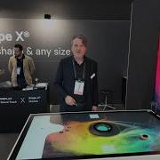 Interactive Scape Advanced PCAP Multitouch Object Recognition At ISE 2025 Scape X Is Smooth