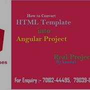 Convert HTML Template To Angular