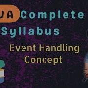 Event Handling Concepts Part 1 In Java Java Course In Telugu