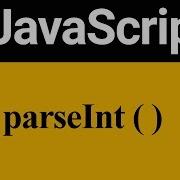 ParseInt Method In JavaScript Hindi