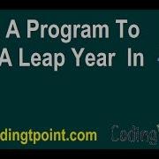 Java Programming Find A Leap Year By Using Ternary Operator