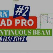 Analysis Of Continuous Beam Using Staad Pro Staad Pro Tutorials For Beginners